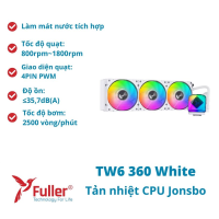 Tản nhiệt CPU JONSBO TW6 360 White