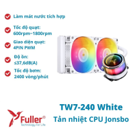 Tản nhiệt CPU JONSBO TW7-240 White