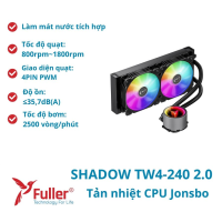 Tản nhiệt CPU JONSBO SHADOW TW4-240 ARGB 2.0 Black