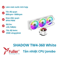 Tản nhiệt CPU JONSBO SHADOW TW4-360 White